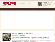 Tablet Screenshot of clubdecatadoresdequeso.com